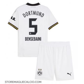Borussia Dortmund Ramy Bensebaini #5 Maglia Gara Terza Repliche 2024-25 Bambino